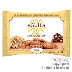 GOTAS MINI CHOCOLITOS BLANCOS 150GR x 1 AGUILA